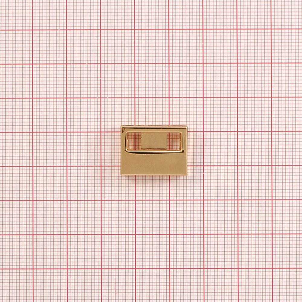 Декор на ремень металл с блочкой 5,5мм, 20*15*52мм, gold, шт. Декор обувной