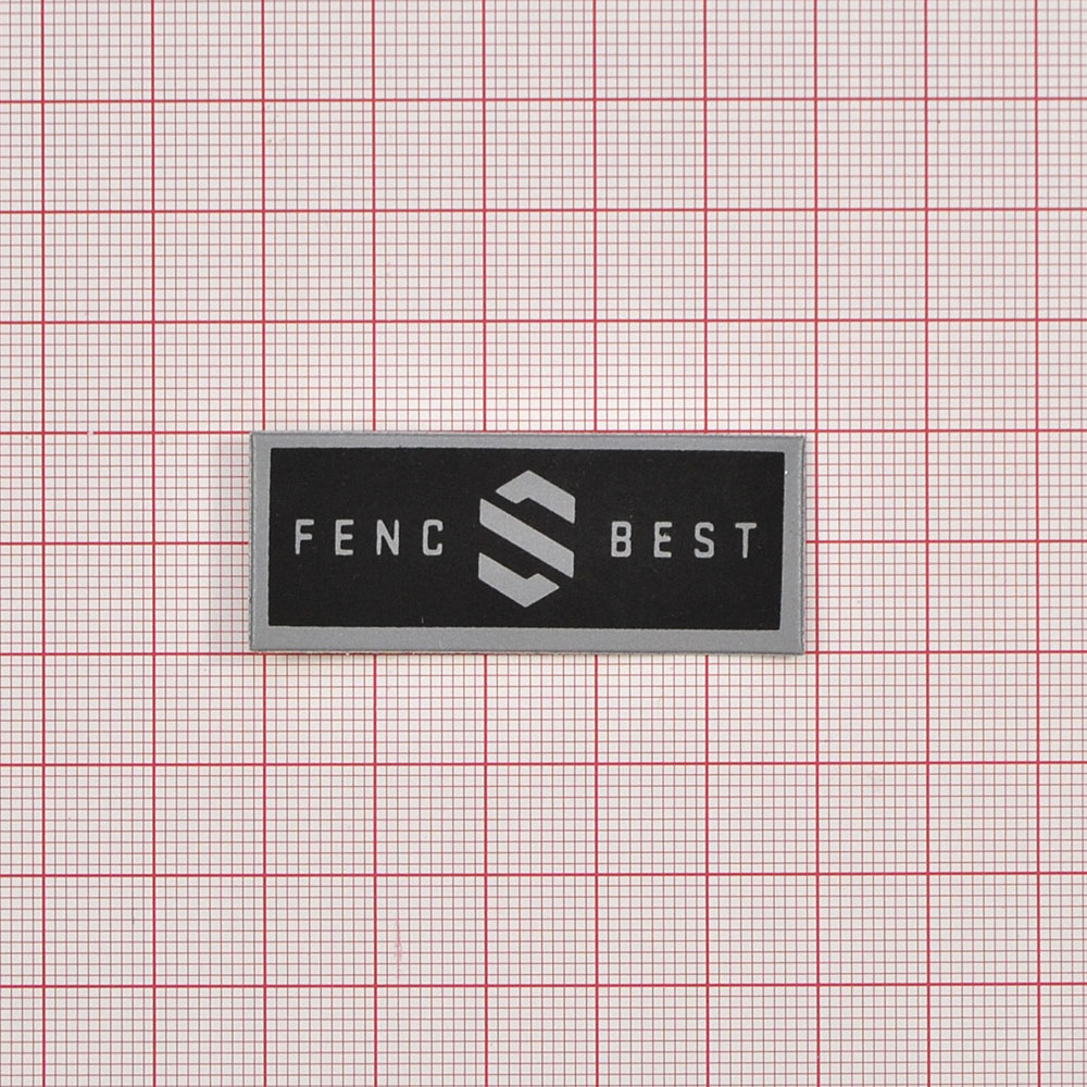Лейба светоотражающая FENC BEST, 2*5см, черный, серый шт. Лейба Кожзам