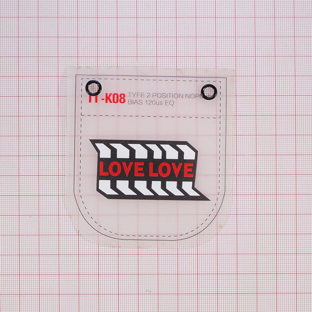 Лейба клеенка Карман с блочкой LOVELOVE, 8.5*9.2см, черный, белый, красный, прозрачный, шт. Лейба Клеенка