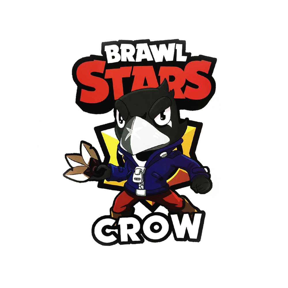 Термоаппликация Brawl Stars №3-3 (Crow) 15*19см, шт. Термоаппликации Накатанный рисунок