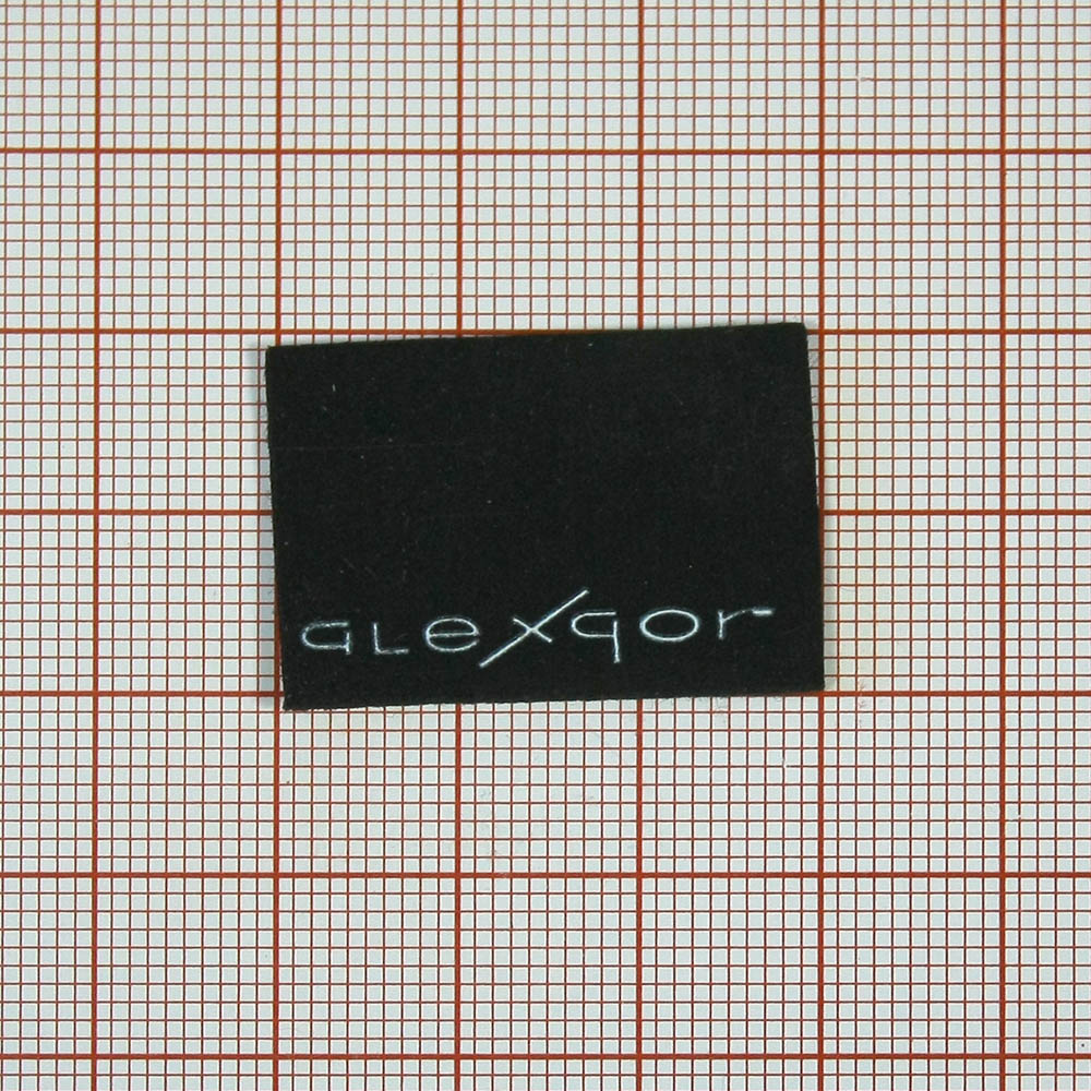 Лейба нубук Alexgor черный флажок 20*30мм. Лейба