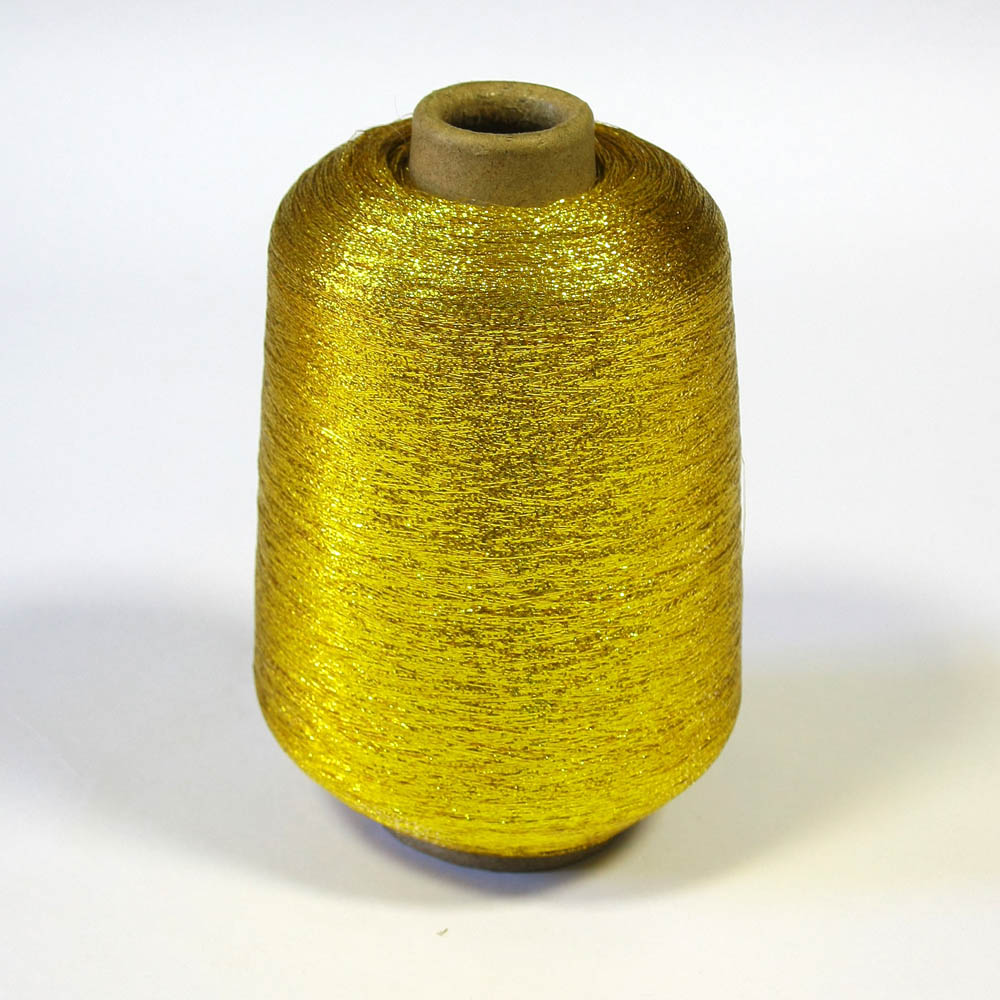 Нитка люрекс X-3 светлое золото / 500г. Нитка Люрекс