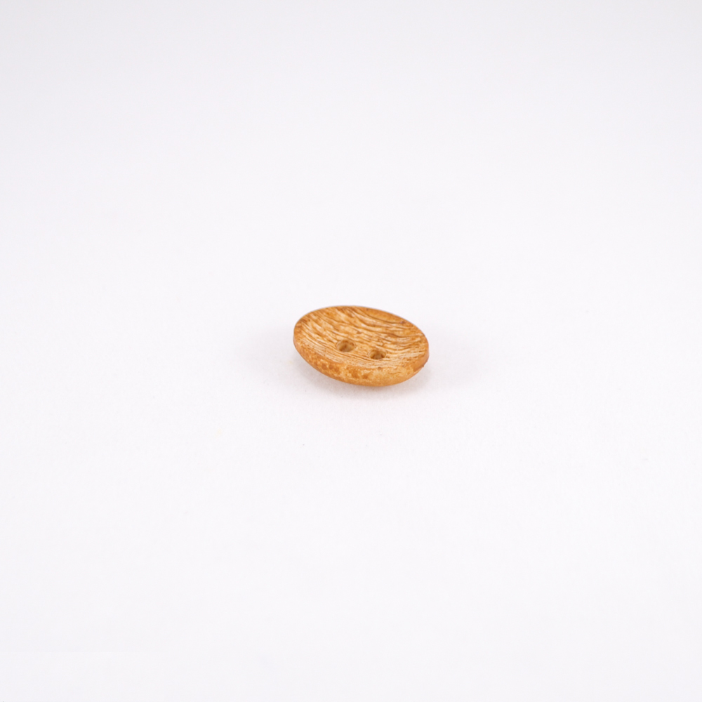 Пуговица ВР-38-28 желто-коричневая. Пуговица пластмассовая