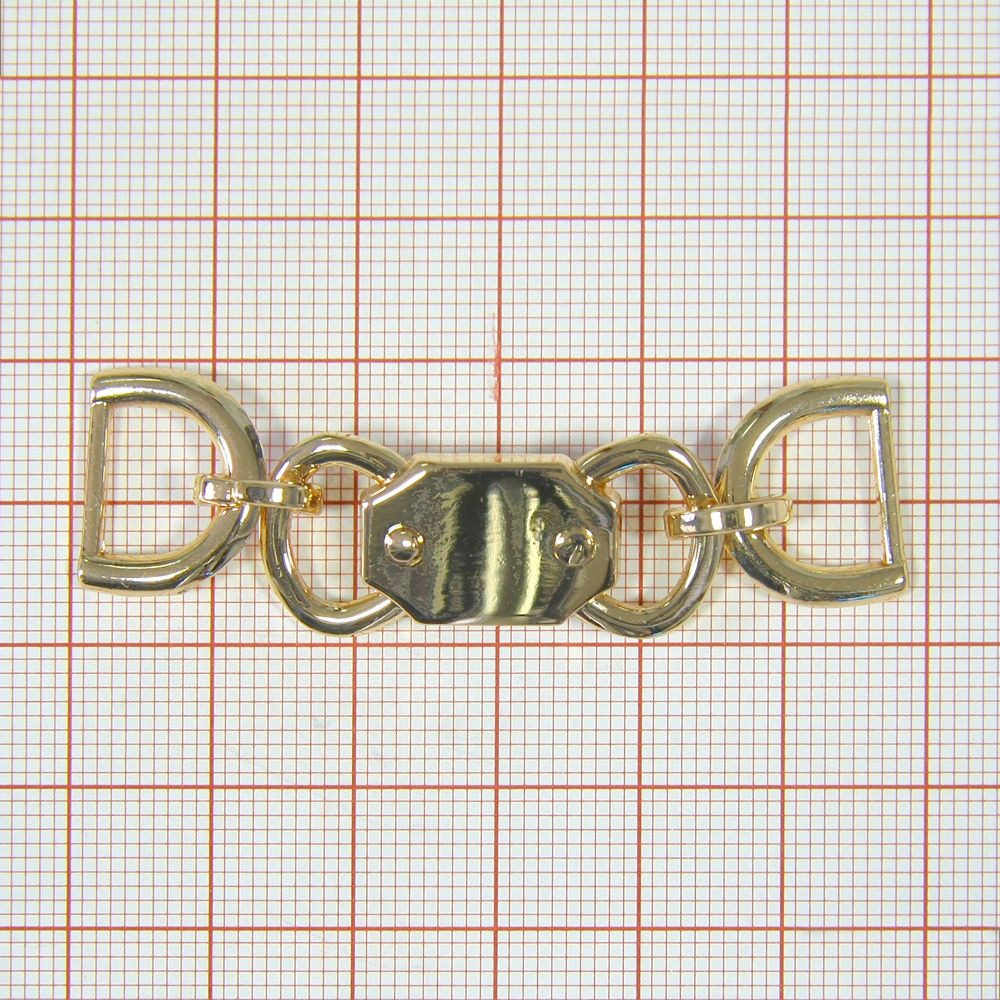 Перетяжка C20347 58*17мм GOLD. Перетяжка металл