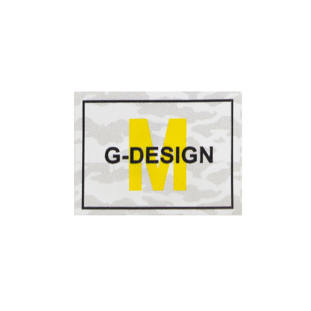 Лейба клеенка G-DESIGN, 3*4см, белый, черный, желтый,  шт. Лейба Клеенка