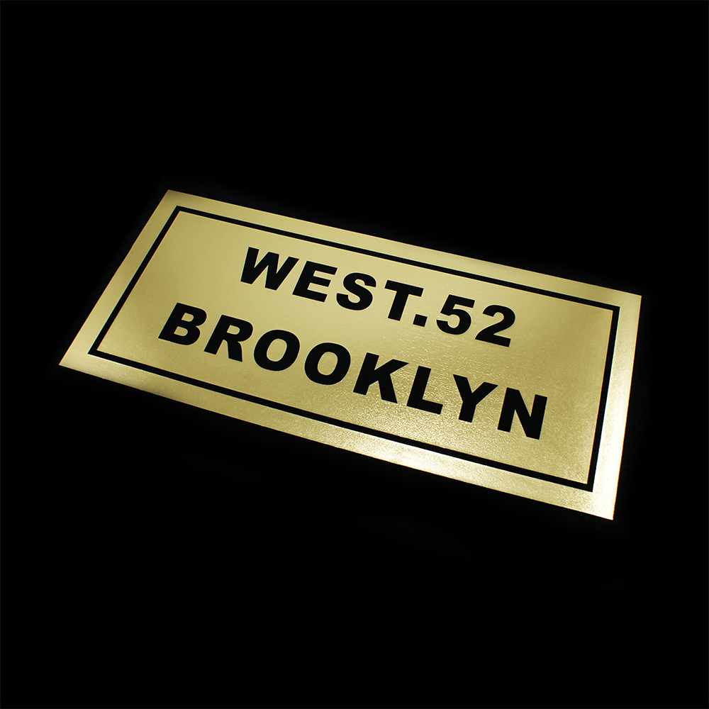 Термоаппликация клеенка West 52 12,7*27см золото, шт. Термопереводки Надписи