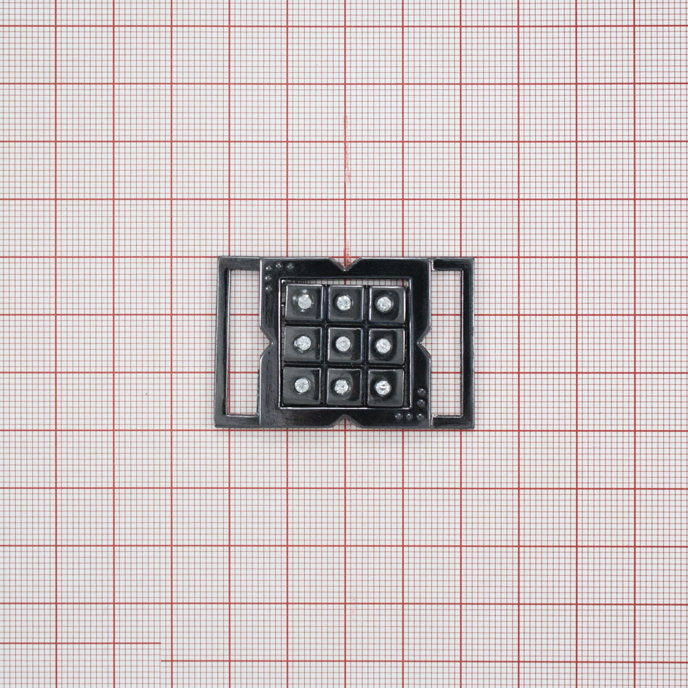 Застежка металл 9659 NIKEL 2,5см . Застежки металл