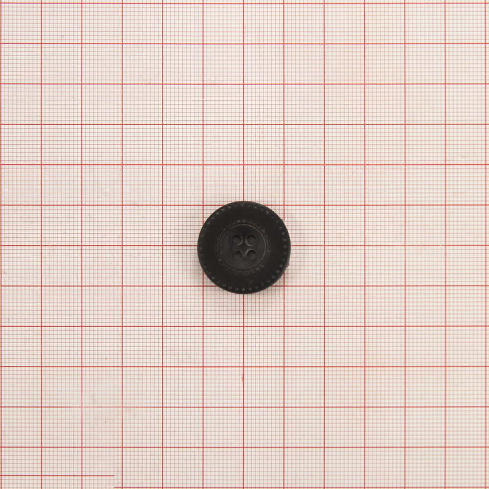 Пуговица ВР-35-36 черная. Пуговица пластмассовая