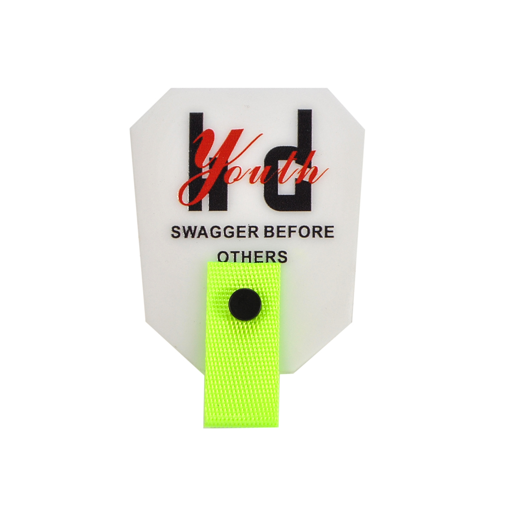 Лейба силиконовая c подвеской  SWAGGER, 7.5*5см, прозрачный, черный, красный, салатовый, шт. Лейба Силикон