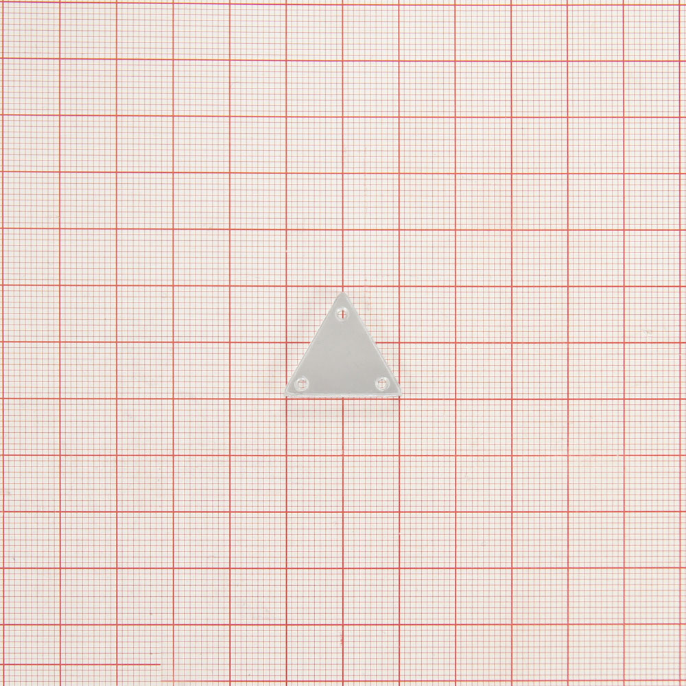 Стразы пришивн.  A-3015 треуг. 21мм SILV, шт. Стразы пришивные