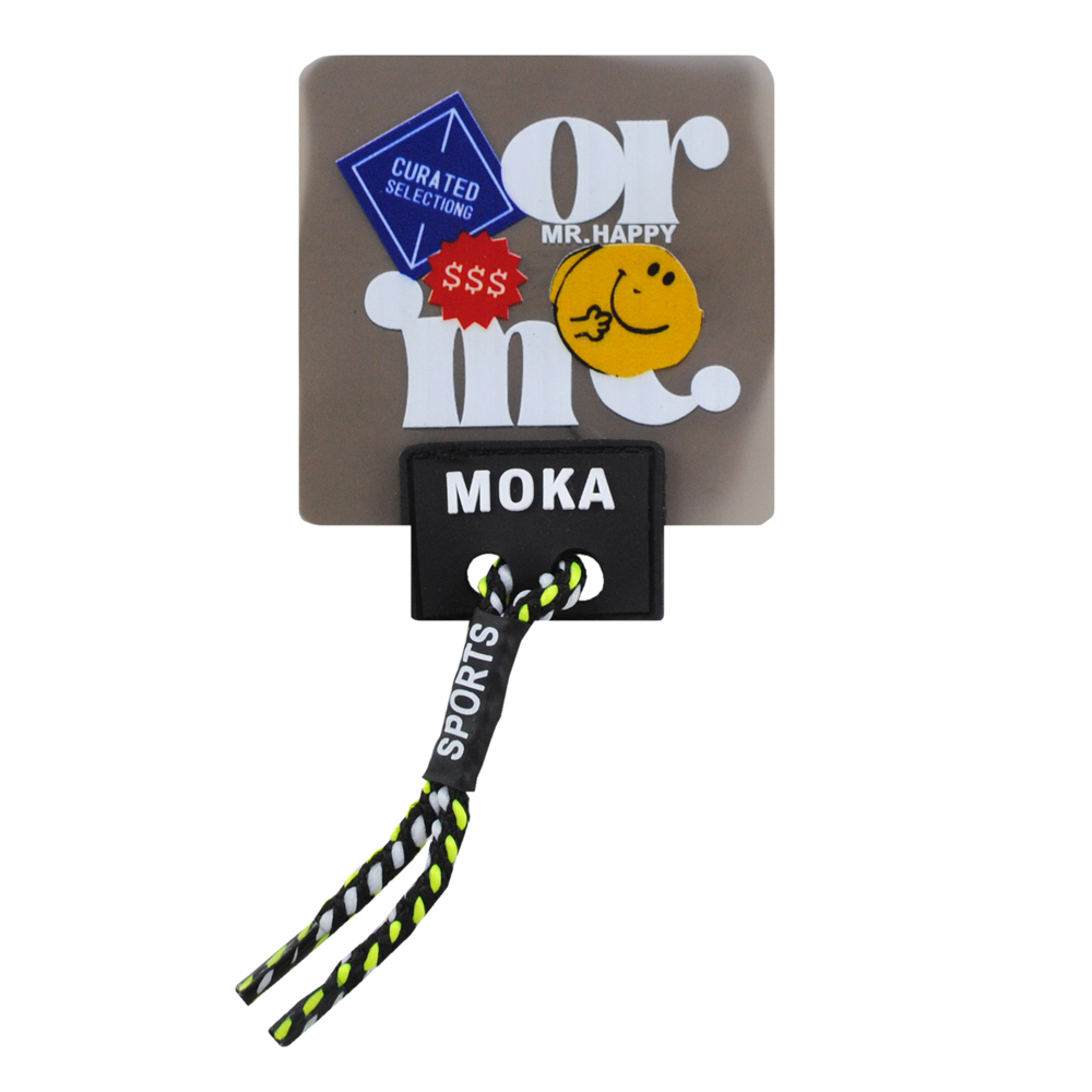 Лейба клеенка. шнур, MOKA OR M, 14*6.5см, син., красн., сер., чёрный, прозрачный, желтый, шт. Лейба Клеенка