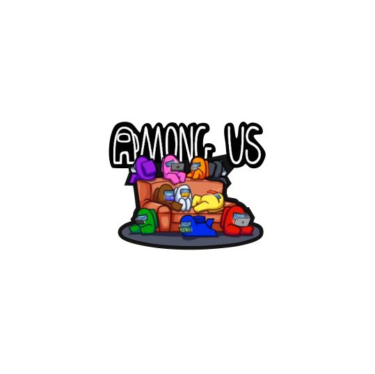 Термоаппликация Among Us №20-25 общая на диване маленькая 6,5*8см, шт. Термопереводки Детские