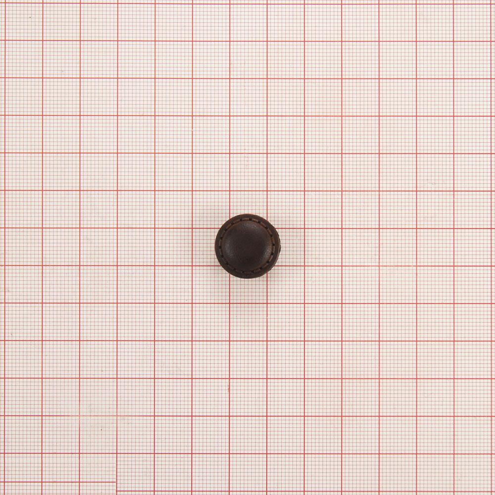 Пуговица ВР №127 темно-коричневая. Пуговица пластмассовая