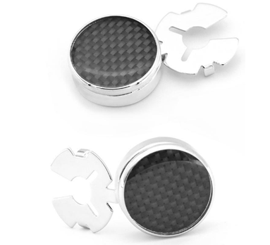 Клипса для пуговицы, никель, черный, шт. Украшение для пуговицы