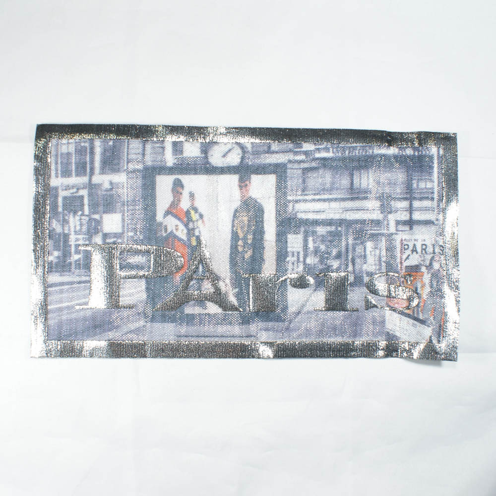 Аппликация клеевая рамка Paris, 26*14см, фото в рамке. Аппликации клеевые Кожзам
