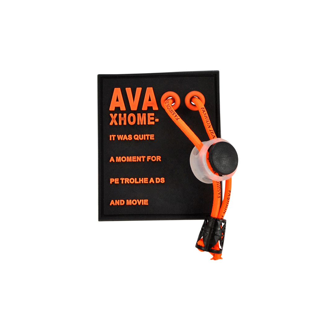 Лейба резиновая с подвеской, AVA XHNE, 5*6см, черный, оранжевый, шт. Лейба Резина