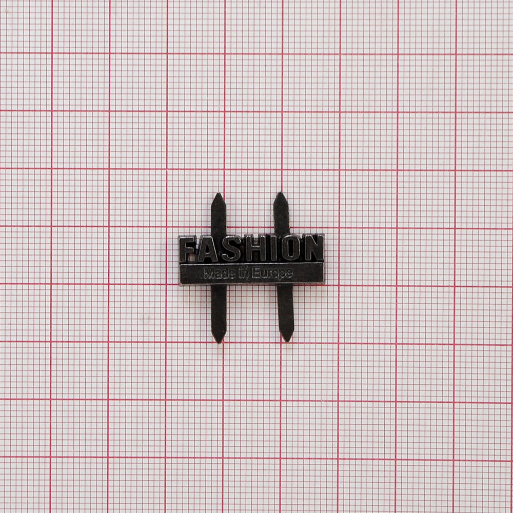 Краб металл FASHION, black nikel, 2,5*0,8см, шт. Крабы Металл Надписи, Буквы