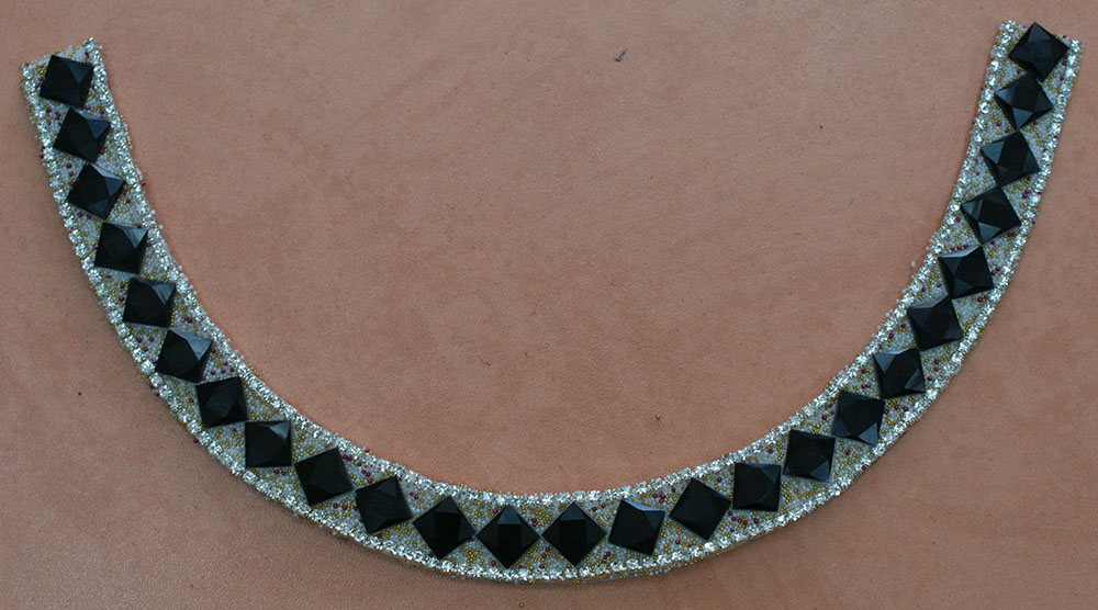 Воротник FY-000 Квадраты АССОРТИ камни, цветная россыпь, шт. Воротники