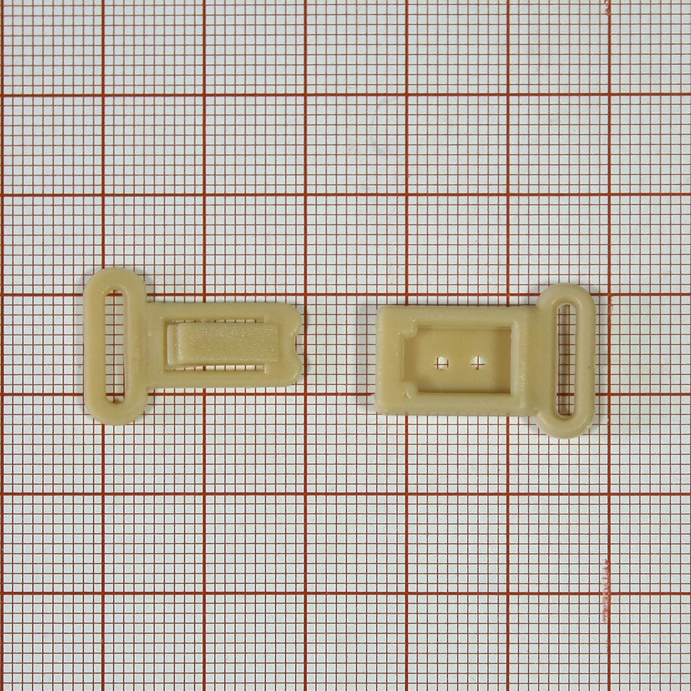 Крючок застежка к лифчику (бежевый). Крючки
