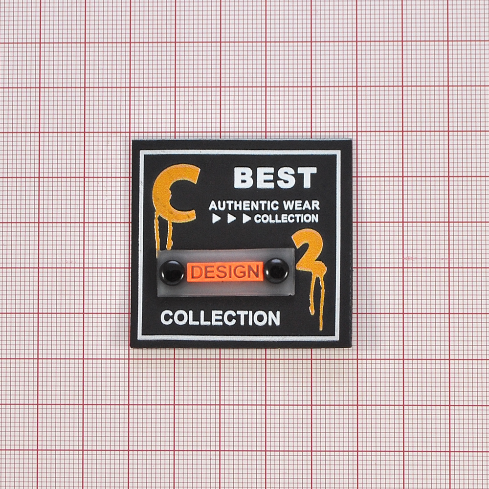 Лейба резоновая  BEST, 4,8*4,6см, черный, белый, оранжевыйл,  шт. Лейба Резина