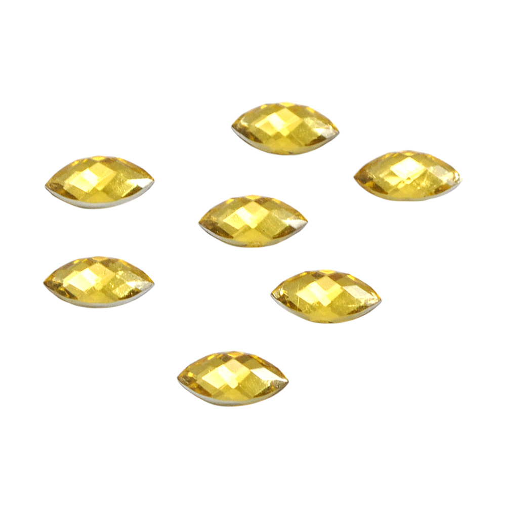 Стразы Д на клей, капля 5*10мм темн-желт 10, 1тыс.шт. Стразы на клей