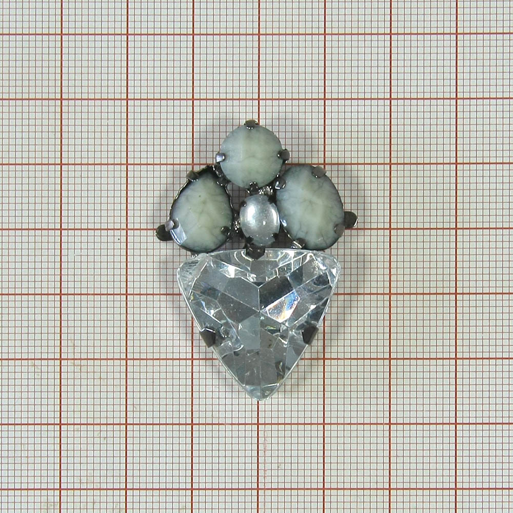 Краб металл HW-2396 краб NIKEL. Крабы Металл Геометрия Декор