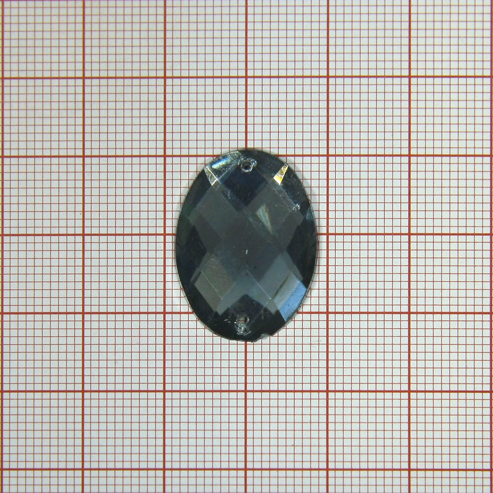 Стразы Д пришивн. овал 18*25мм серый 6, 1тыс.шт. Стразы пришивные