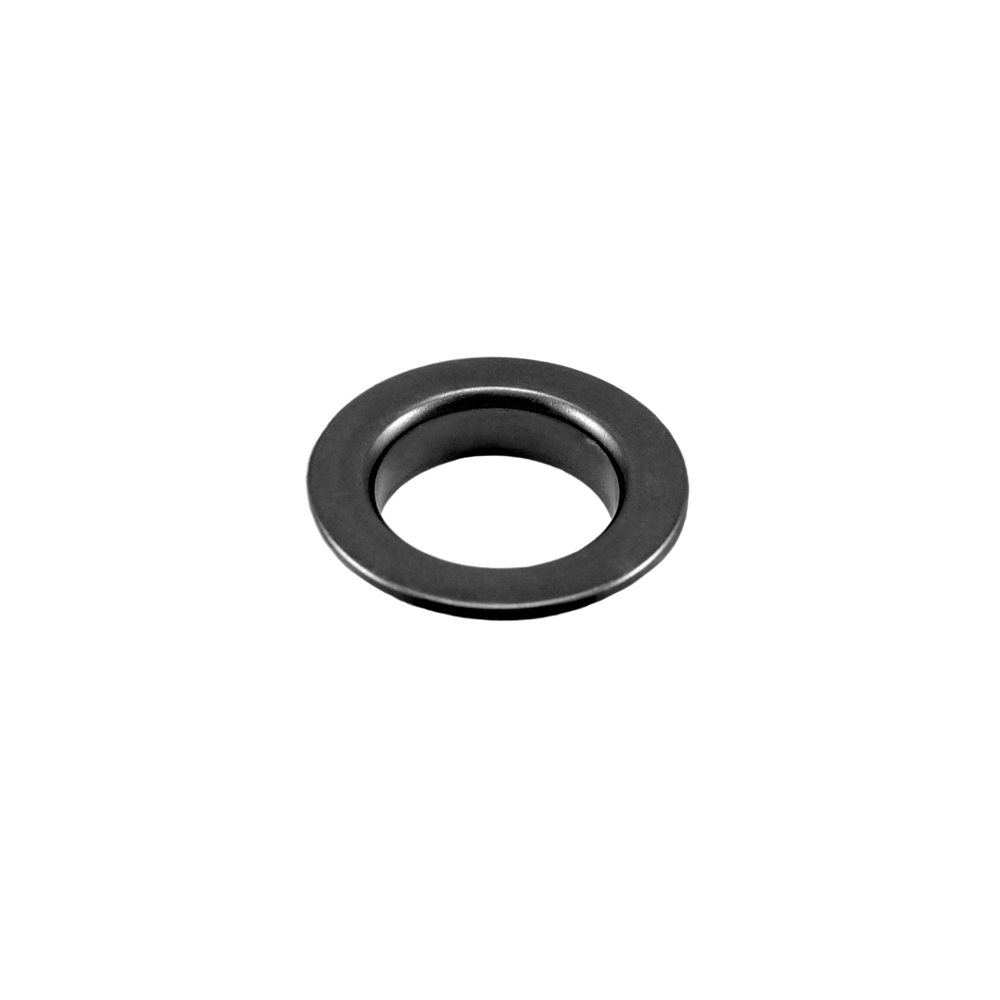 Люверс металл 21,5*35мм сталь, black nickel, 1т.шт.. Блочка / Люверс