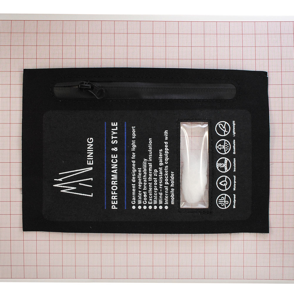 Аппликация пришивная кожзам MEINING Карман 19*12,5, черный и белый, шт. Нашивка Кожзам