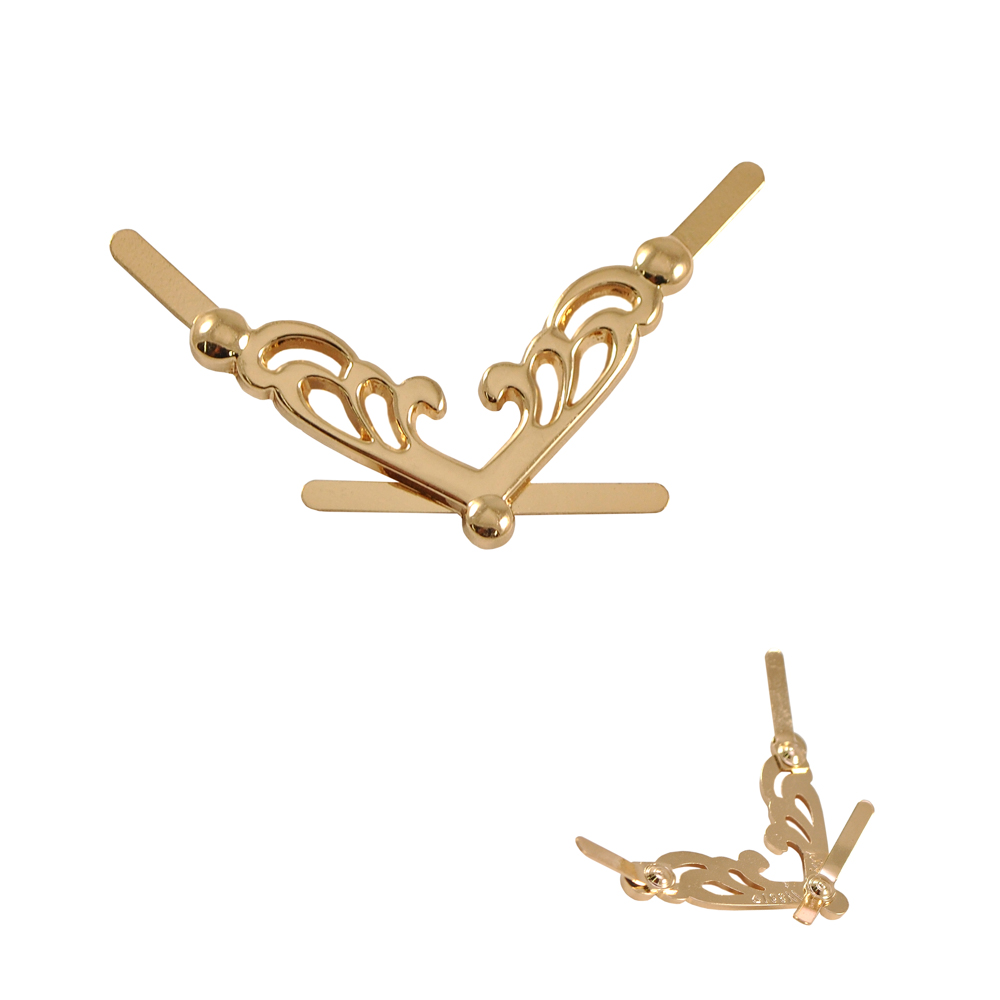 Краб металл Рожки 4см GOLD, шт . Крабы Металл Геометрия Декор