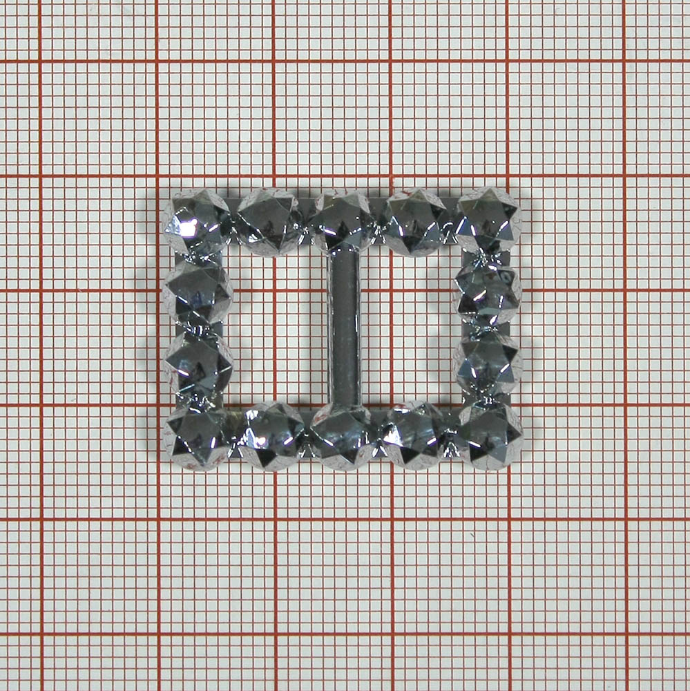 Пряжка пластик №413/прямоугольная, поперечная, 13мм. Перетяжка пластик