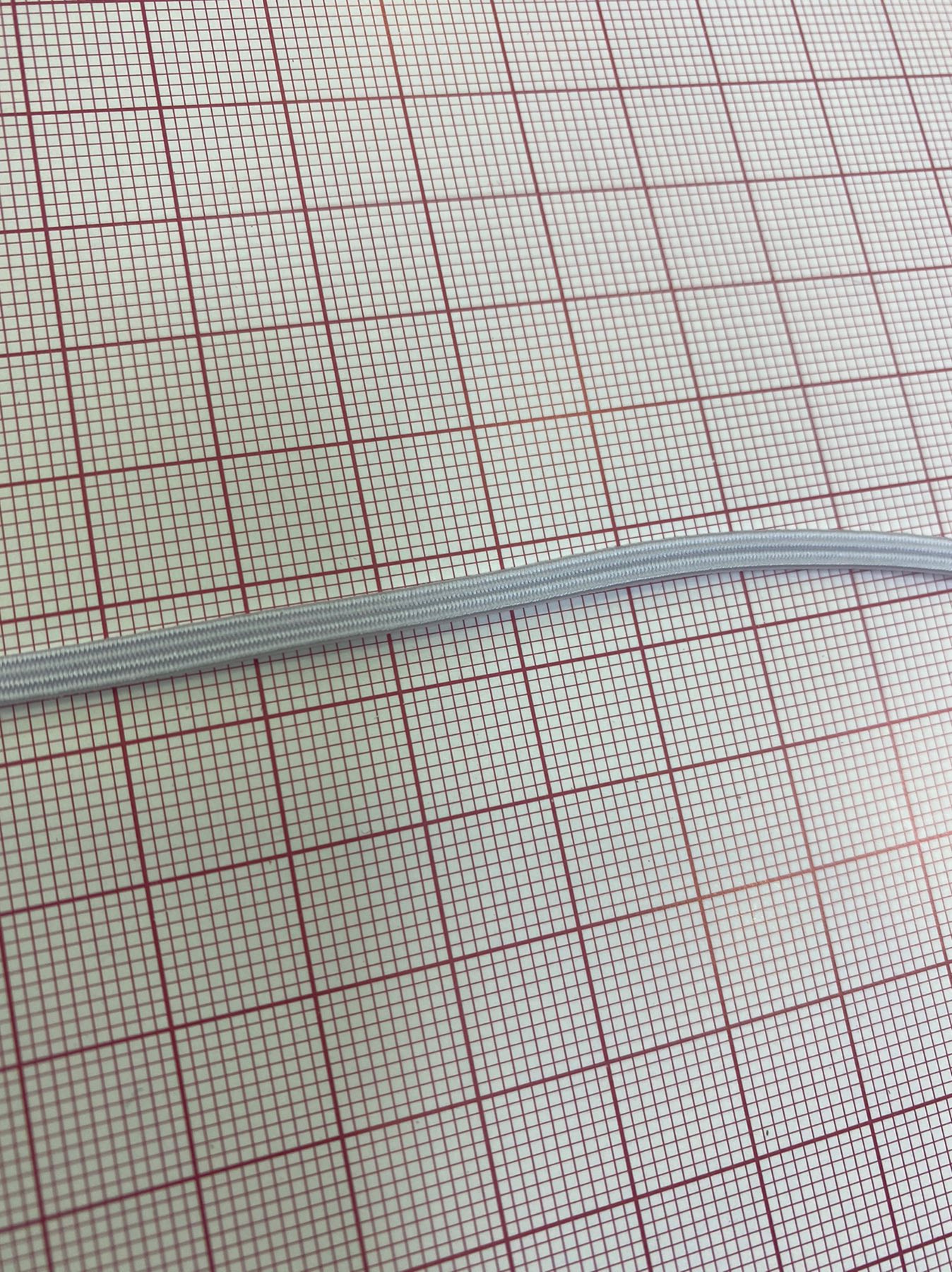 Резинка бельевая 3мм С, белый, 130м. Резинка