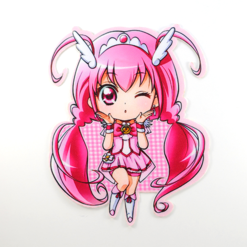 Аппликация клеевая Девочка в короне 15*11,4см/дайвинг/шт. Аппликация клеевая