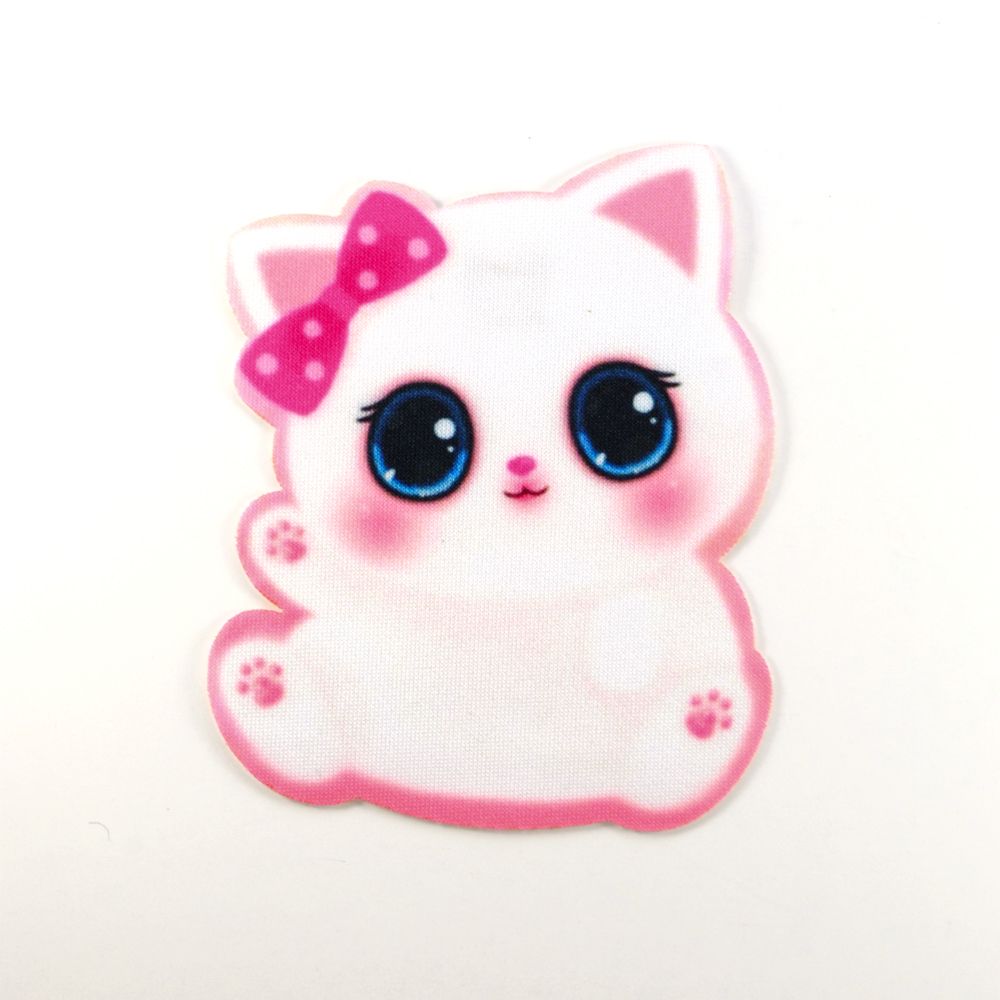 Аппликация клеевая Котенок милашка 8,6*10,5см, /дайвинг/, шт. Аппликация клеевая