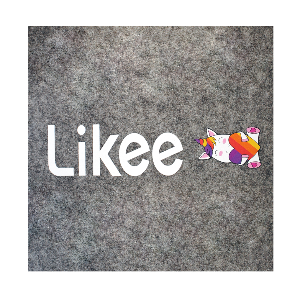 Термоаппликация №8-3 Likee с единорогом 6*25см, шт. Термопереводки Детские