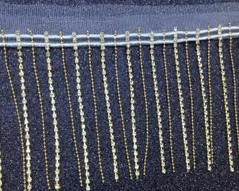 Тесьма стразы, золото и белые камни, ярд. Тесьма из страз