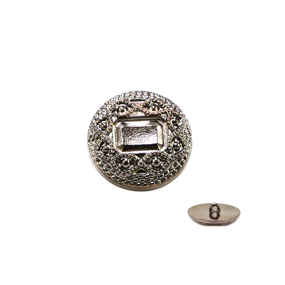 Пуговица TR-03-48 BN 30мм. Пуговица металлизированная