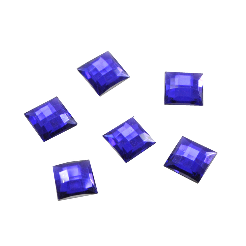 Стразы Д на клей, квадрат 10*10мм фиолетов 22, 1тыс.шт. Стразы на клей