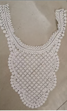 Аппликация кружево Россыпь цветов, 29*33см, белый, шт. Аппликации Пришивные Кружевные Вязаные