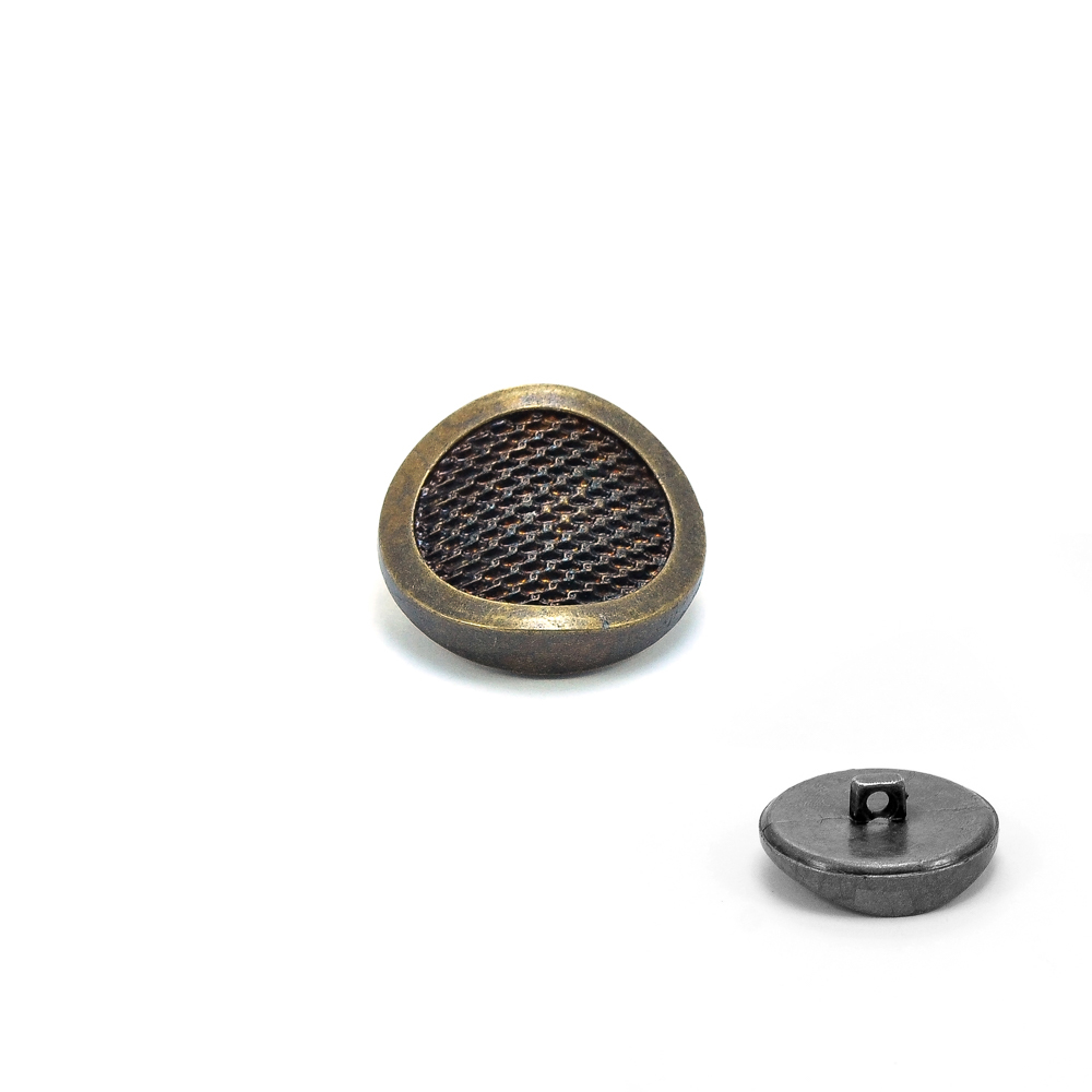 Пуговица TR-29-44 ant 26мм. Пуговица металлизированная