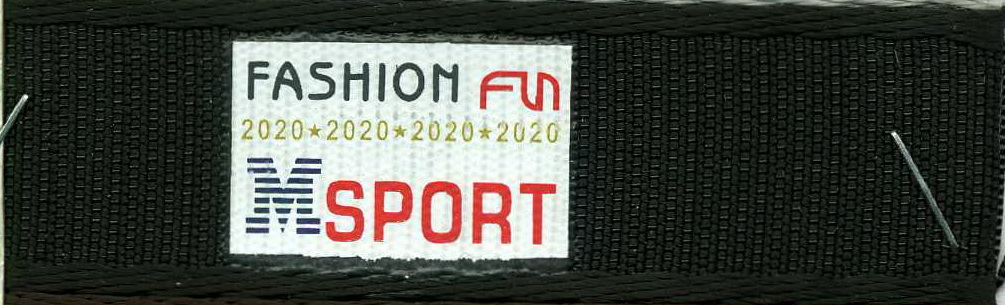Тесьма M SPORT 2020 2,5см ЧЕРНАЯ ярд. Тесьма