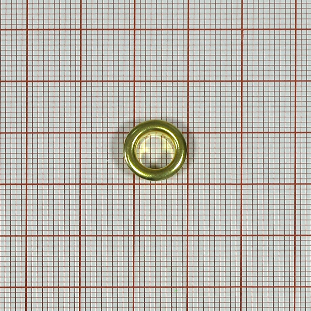 Блочка мет. 12х7x4,5мм GOLD, кольцо NIKEL  1т.шт.. Блочка