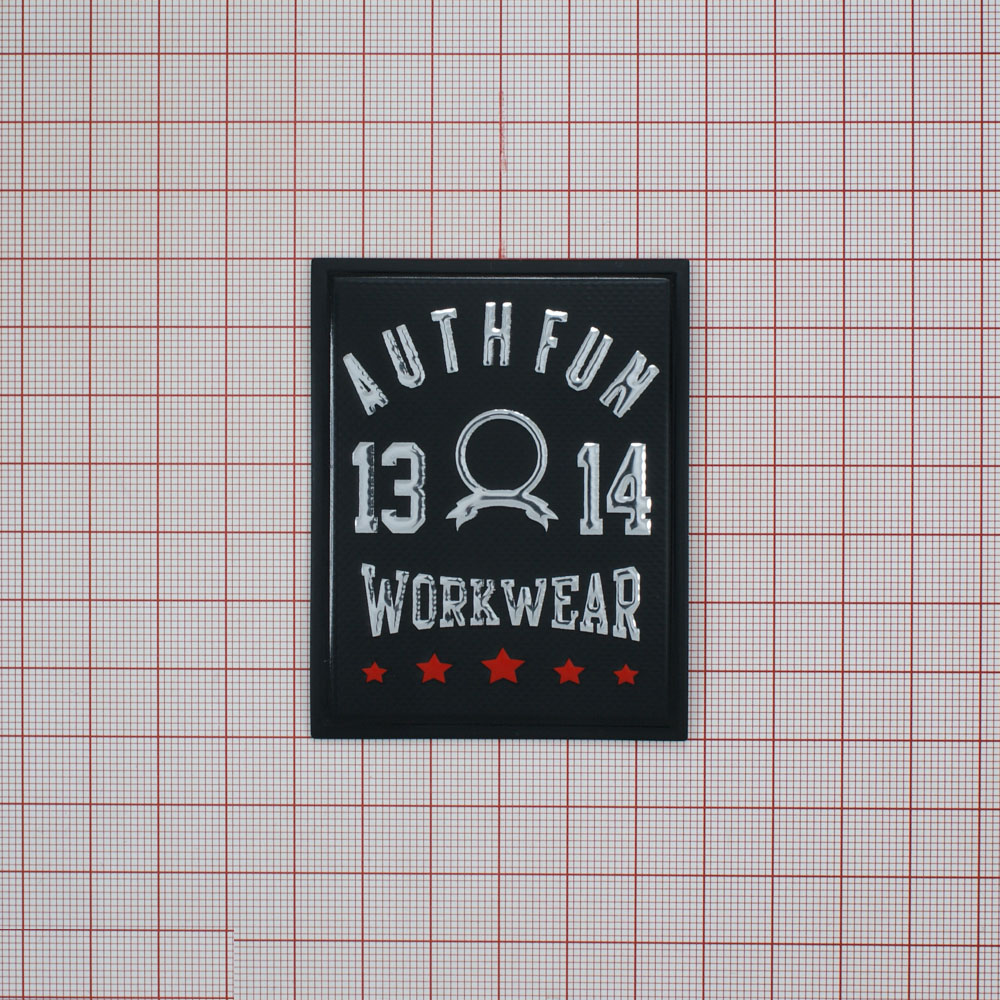 Лейба пластик AUTHEUN 13-14 квадрат 5.5*7.1см черный, серебро, красный. Лейба Пластик