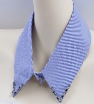 Воротник с бисером, голубой, шт. Воротники