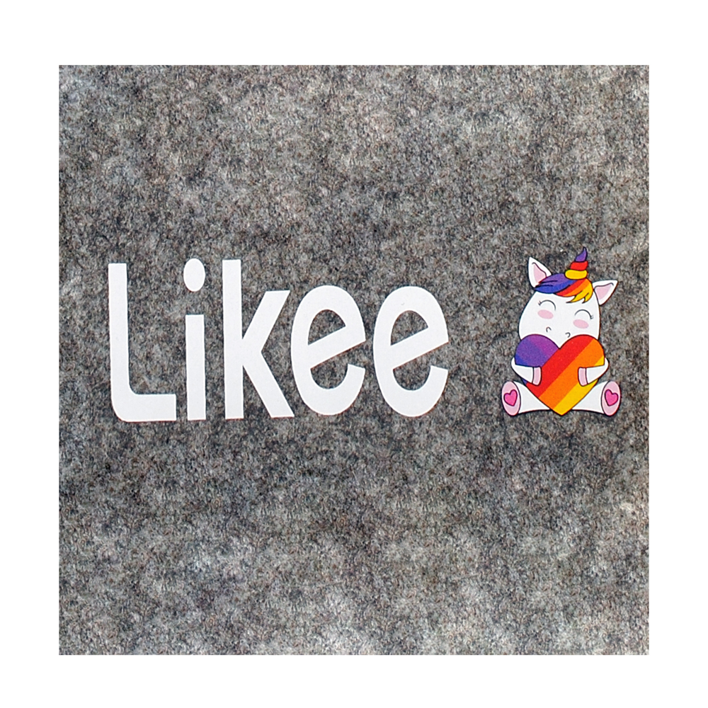 Термоаппликация №9-4 Likee единорог с сердцем 4*12см, шт. Термопереводки Детские
