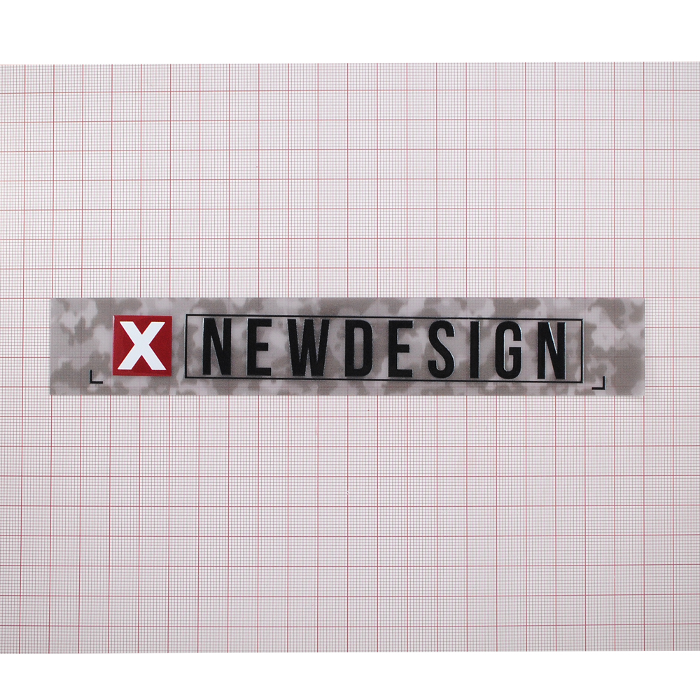 Лейба клеенка NEWDESIGN, 3,3*20см, серый, белый, красный, черный, шт. Лейба Клеенка