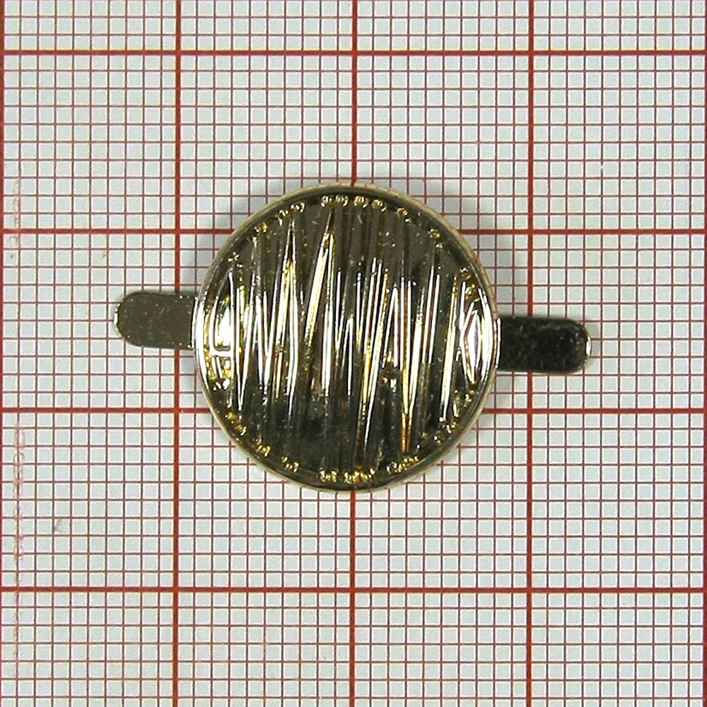 Краб металлический 20304 кругл. Полосы GOLD, шт . Крабы Металл Геометрия