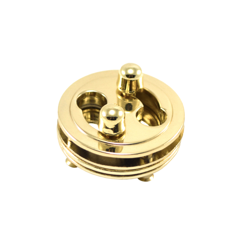 Замок сумочный C702 поворотный 30мм GOLD, шт. Сумочная фурнитура