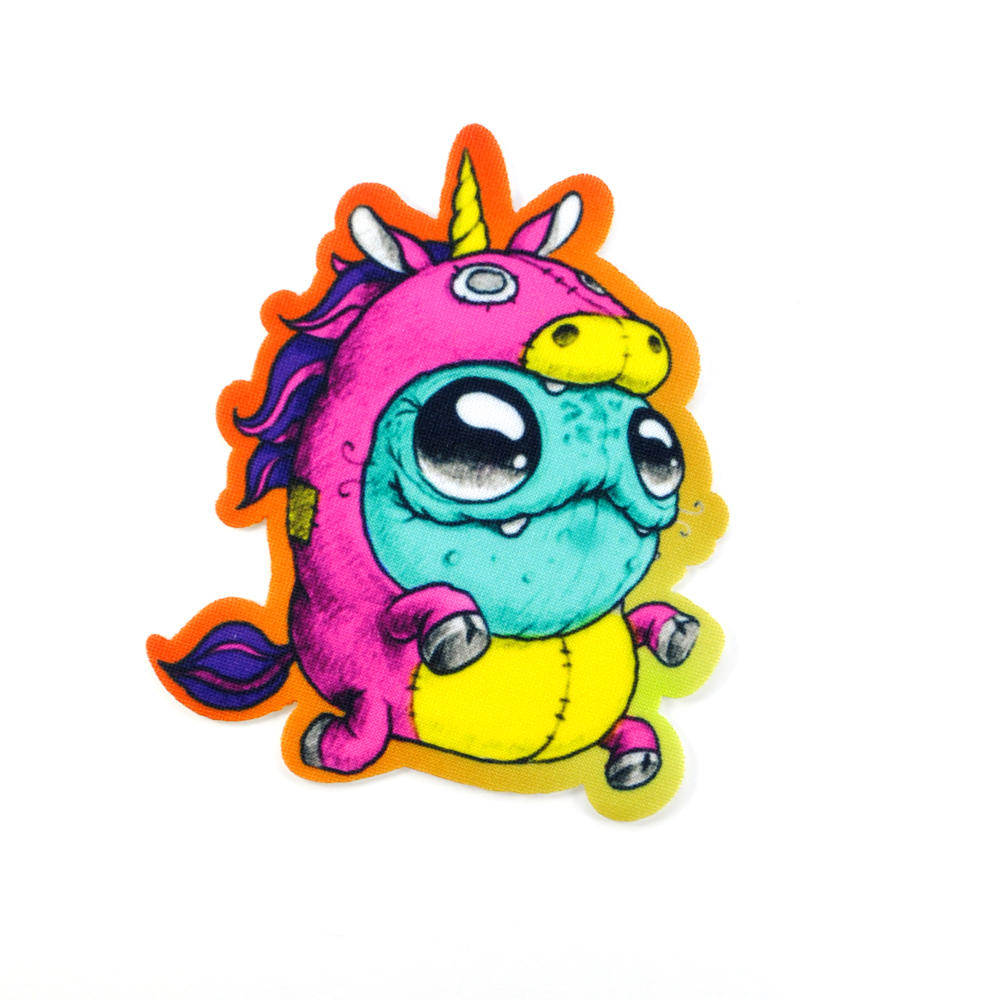 Аппликация клеевая Монстр-единорог, 11*9,5см, /дайвинг/, шт. Аппликация клеевая