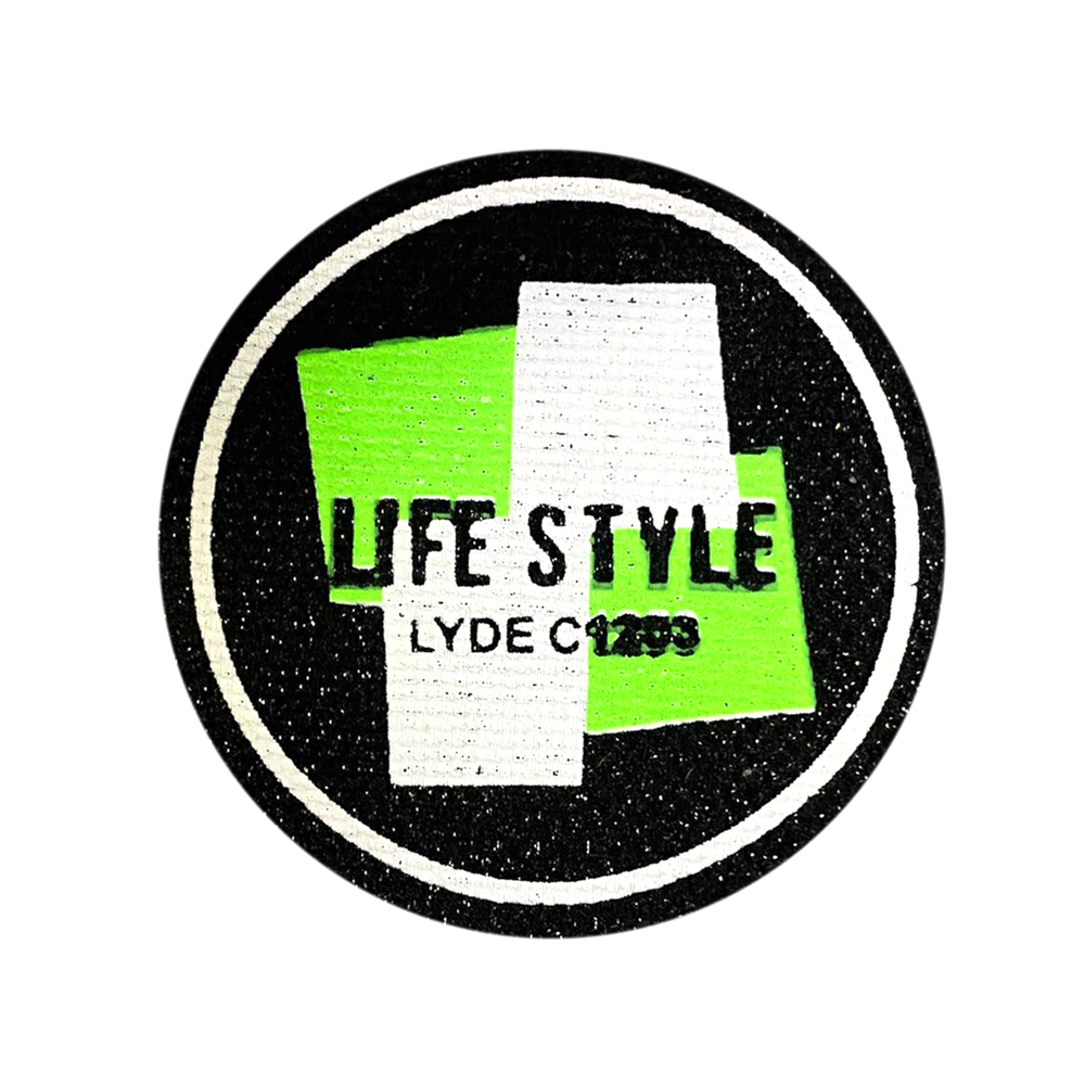 Лейба тканевая LIFE STYLE, 4.5*4,5см, черный, белый, зеленый, салатовый, шт. Лейба Ткань